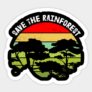 Save The Rainforest Sticker